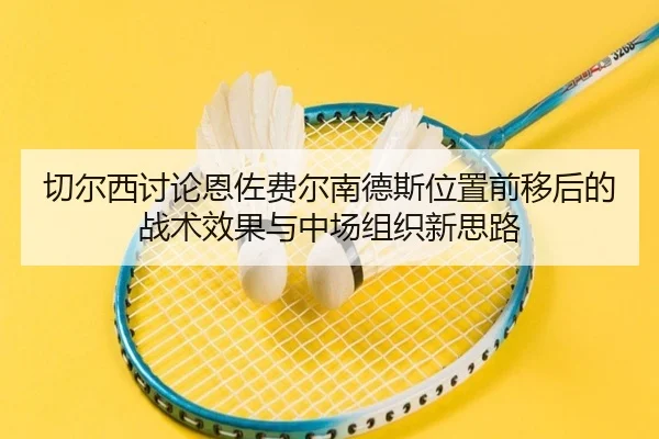 切尔西讨论恩佐费尔南德斯位置前移后的战术效果与中场组织新思路